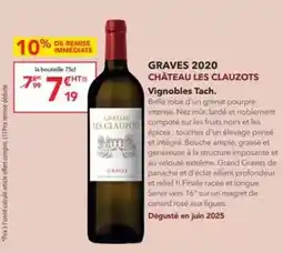 METRO Château - graves 2020 les clauzots offre