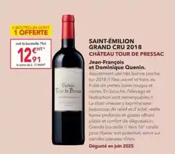METRO Saint-émilion grand cru 2018 offre