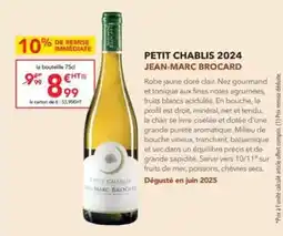 METRO Brocard - petit chablis 2024 offre