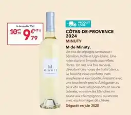 METRO Cotes-de-provence 2024 minuty m de minuty offre
