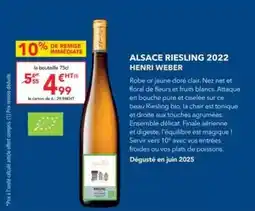 METRO Weber - alsace riesling 2022 offre