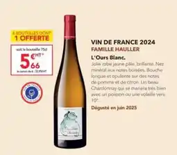 METRO Hauller - vin de france 2024 famille l'ours blanc offre