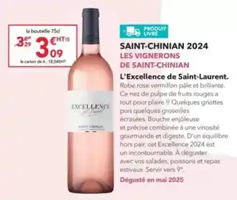 METRO Saint-chinian 2024 offre