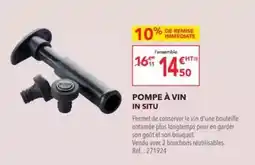 METRO In situ - pompe à vin offre