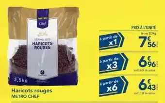 Metro - haricots rouges