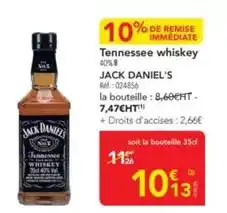 METRO Jack daniel's - tennessee whiskey offre