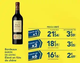 Baron de lestac - bordeaux