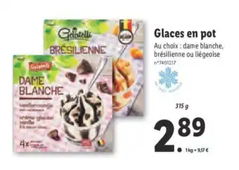 Lidl Glaces en pot offre
