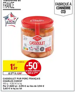 Intermarché CHARLES CHRIST Cassoulet Pur Porc Français offre
