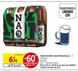 Intermarché NAO Pack Bière Origin'ale offre