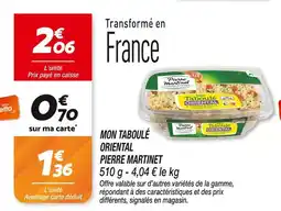 Netto Pierre Martinet Mon Taboulé Oriental offre