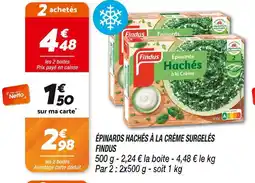 Netto Findus Épinards hachés à la crème surgelés offre
