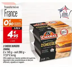 Netto Charal 2 Cheese Burgers offre