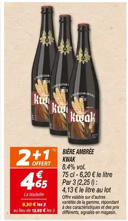 Netto Kwak Bière Ambrée offre