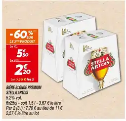 Netto Stella Artois Bière Blonde Premium offre