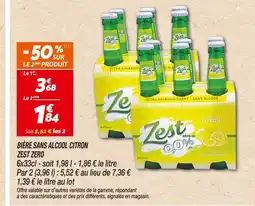 Netto Zest Bière Sans Alcool Citron Zest Zero offre