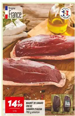 Netto Canards d'Auzan Magret de Canard Cru x2 offre
