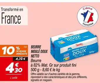 Netto Netto Beurre Moulé Doux offre