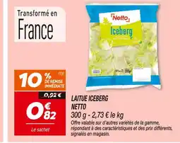 Netto Netto Laitue Iceberg offre