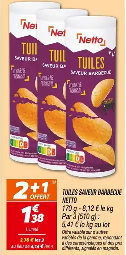 Netto Netto Tuiles Saveur Barbecue offre
