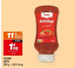 Netto Netto Ketchup offre
