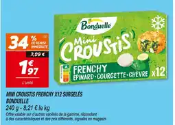 Netto Bonduelle Mini Croustis Frenchy X12 Surgelés offre