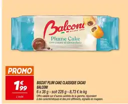 Netto Balconi Plum Cake Classique Cacao offre