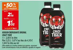 Netto Crazy Tiger Boisson Énergisante Original offre