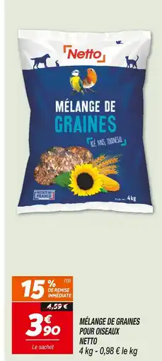 Netto Netto Mélange de graines pour oiseaux offre