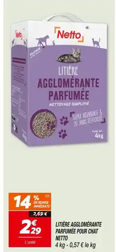 Netto Netto Litière agglomérante parfumée offre