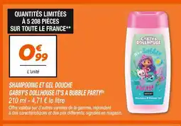 Netto Gabby's Dollhouse Shampooing et Gel Douche It's a Bubble Party offre