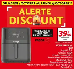Netto FAGOR Friteuse Airfryer 6,5L offre