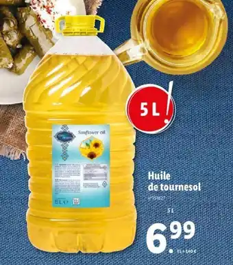 Lidl Huile de tournesol offre
