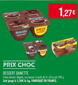 Match Dessert danette offre