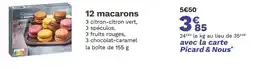 Picard PICARD 12 macarons offre