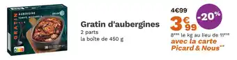 Picard Picard Gratin d'aubergines offre