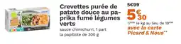 Picard PICARD Crevettes purée de patate douce au paprika fumé légumes verts offre