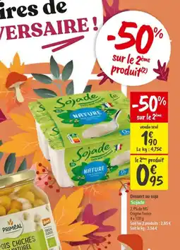 Les Comptoirs de la Bio SOJADE Dessert au soja offre
