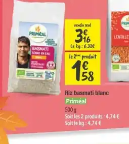 Les Comptoirs de la Bio PRIMÉAL Riz basmati blanc offre