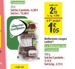 Les Comptoirs de la Bio LA SÉLECTION DES COMPTOIRS Betteraves rouges cuites offre