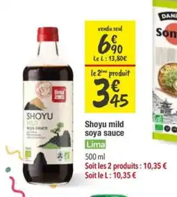 Les Comptoirs de la Bio LIMA Shoyu mild soya sauce offre