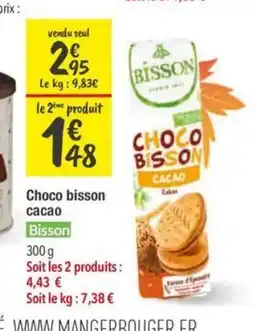 Les Comptoirs de la Bio BISSON Choco bisson сасао offre