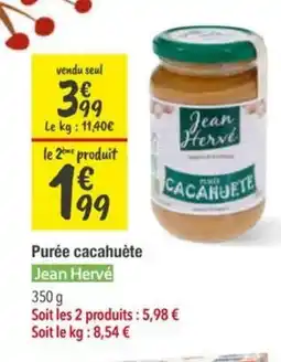 Les Comptoirs de la Bio JEAN HERVÈ Purée cacahuète offre