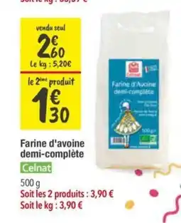Les Comptoirs de la Bio CELNAT Farine d'Avoine demi-complète offre