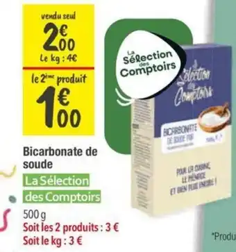 LA SÉLECTION DES COMPTOIRS Bicarbonate de soude