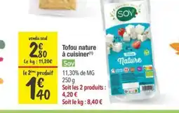 Les Comptoirs de la Bio SOY Tofou nature à cuisiner offre