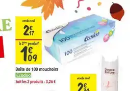 Les Comptoirs de la Bio ECODOO Boîte de 100 mouchoirs offre