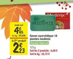 Les Comptoirs de la Bio KERALA NATURE Savon ayurvédique 18 plantes medimix offre
