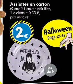 TEDi Assiettes en carton offre
