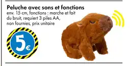TEDi Peluche avec sons et fonctions offre